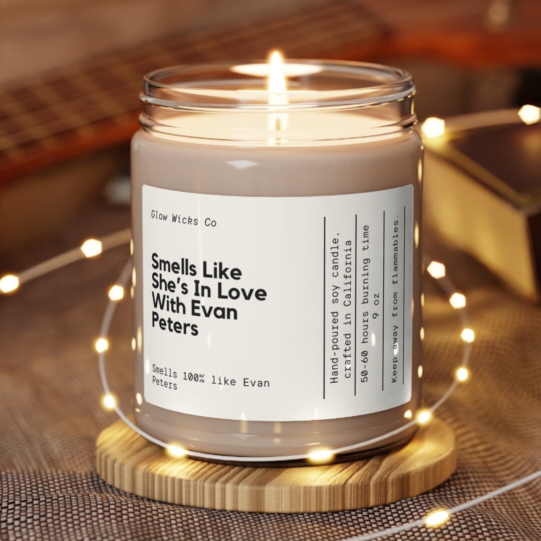 This Smells Like Evan Peters Candle Pop Culture Gifts Funny Candles