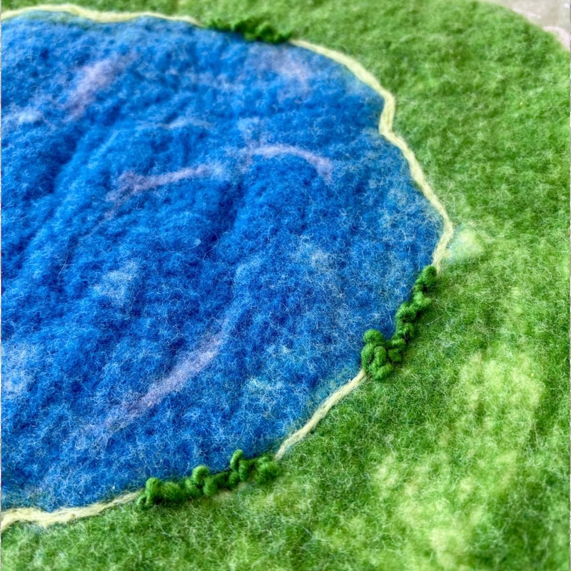Tractor Play Rug Felt Farm Rug - Etsy