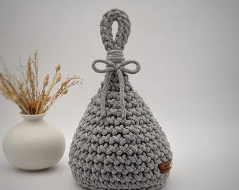 Crochet doorstop with loop | Window stopper | Bookend | Scandinavian floor stopper | Door finger guard