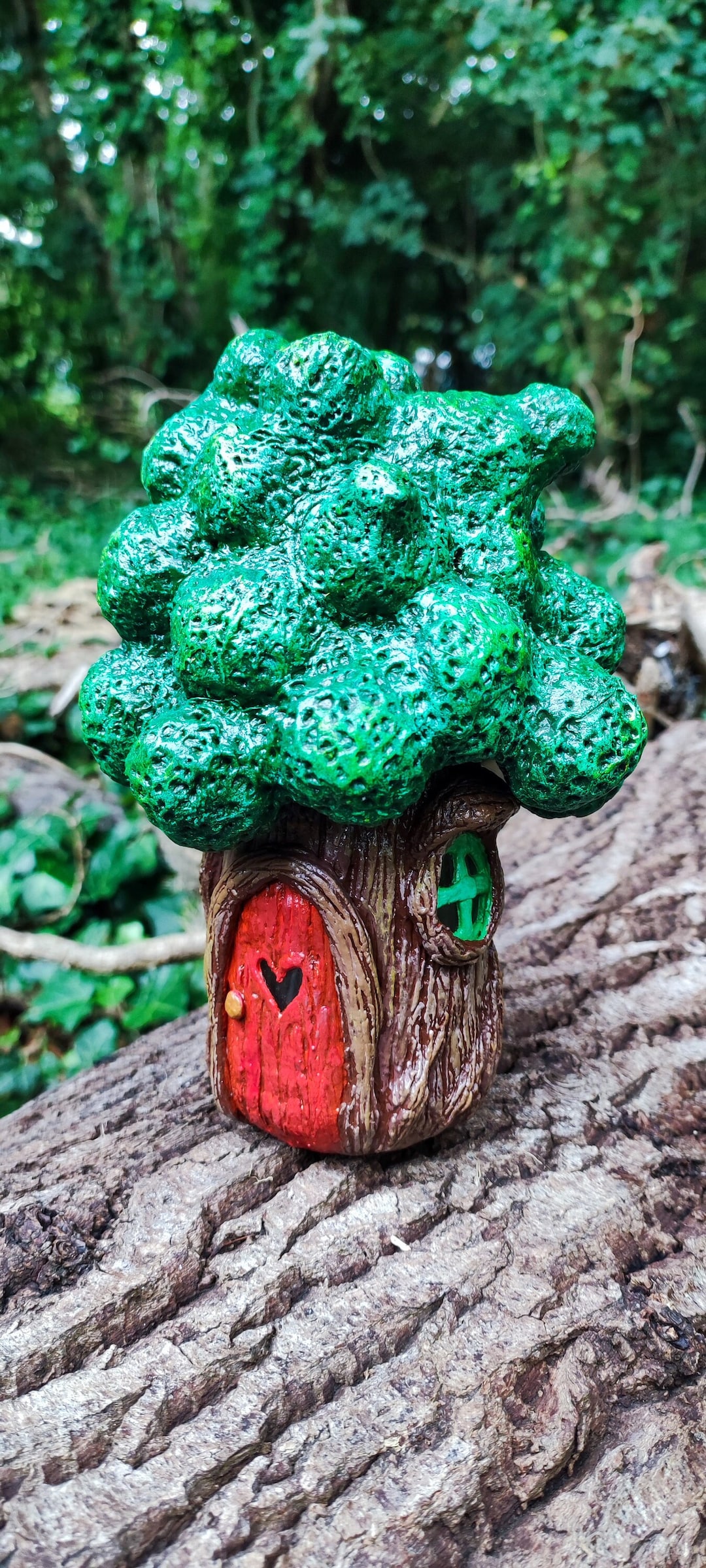 Papier Mache Fairy House Paper Clay Art Mystery Tree Etsy