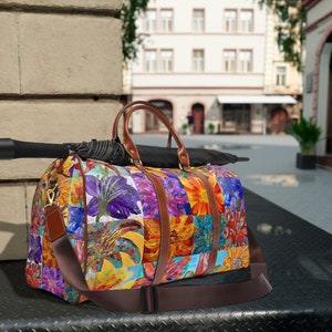 Flower Patch Waterproof Travel Bag