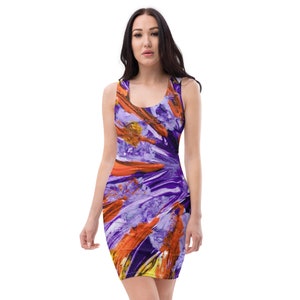 Purple Burst Bodycon dress