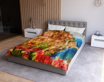 Amalfi Coast Microfiber Duvet Cover