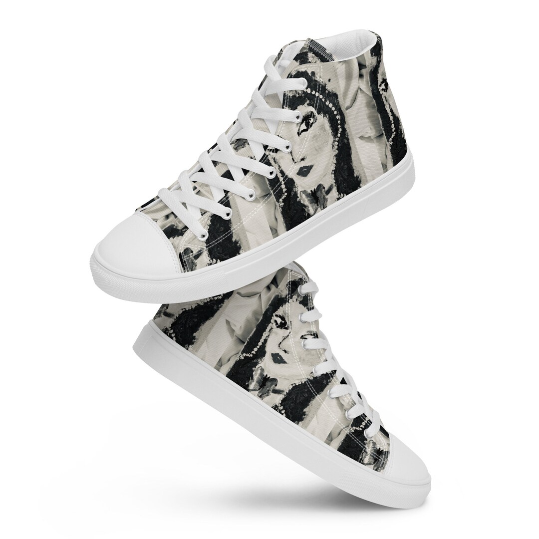 Yellow Sunflower Print Women's High Top Shoes main image 0