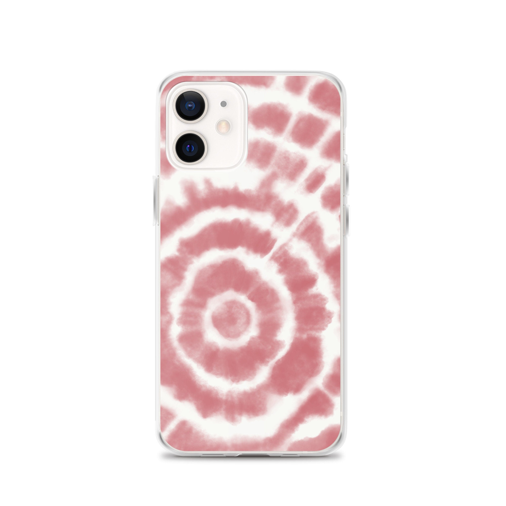 Pink Tie-Dye Monogram Protective iPhone Case - Small Print