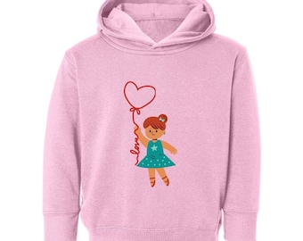 Heart Balloon Toddler Hoodie