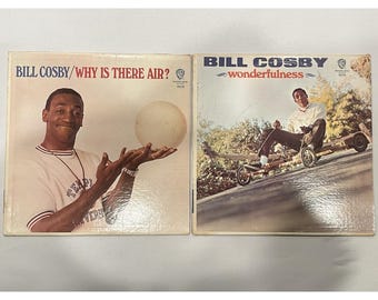 Vintage Bill Cosby Vinyl Album 2 LP Lot / Why Is There Air / Wonderfullness