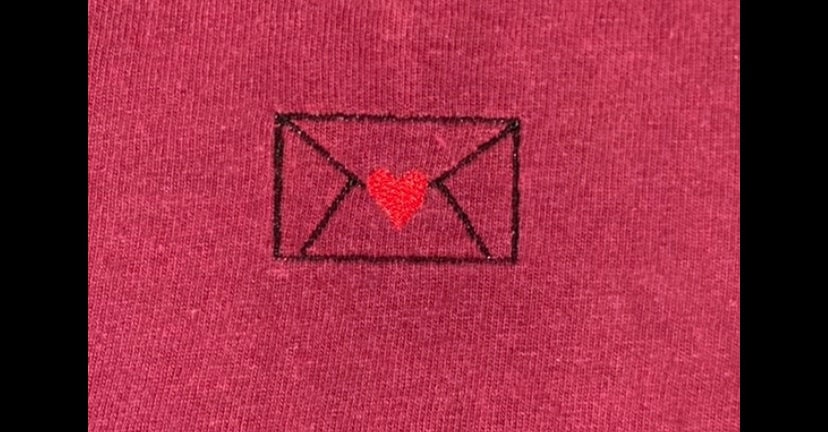 Heart Envelope Machine Embroidery File - Etsy