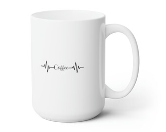 Coffee is Life! - 15oz Ceramic Mug - Dishwasher and Microwave Safe