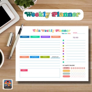 You Got This Weekly Planner Notepad | Desk Planner Habit Tracker | To-Do List Pad | Canva Template for Students & Busy Professionals
