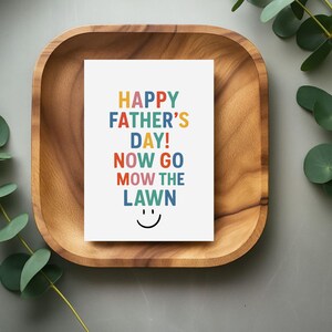 Glückwunschkarte zum Vatertag für Papa – Rasen-Experte-Grußkarte mit Rasenmäher, alles Gute zum Vatertag für meinen Lieblings-Rasenpflegehelden, PDF