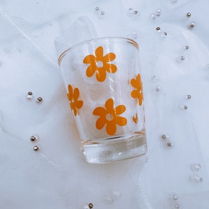 Custom Flower Shot Glass, Bachelorette Shot Glass, Espresso Shot Glass - Vinyl Shot Glass