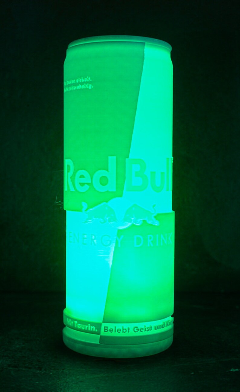 The Red Bull Can Lamp the Perfect Lighting for the Real Red Bull Fan