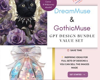Goth & Iridescent Custom Design Idea digital Tools Bundle: Junk Journal Inspiration (Digital Download)