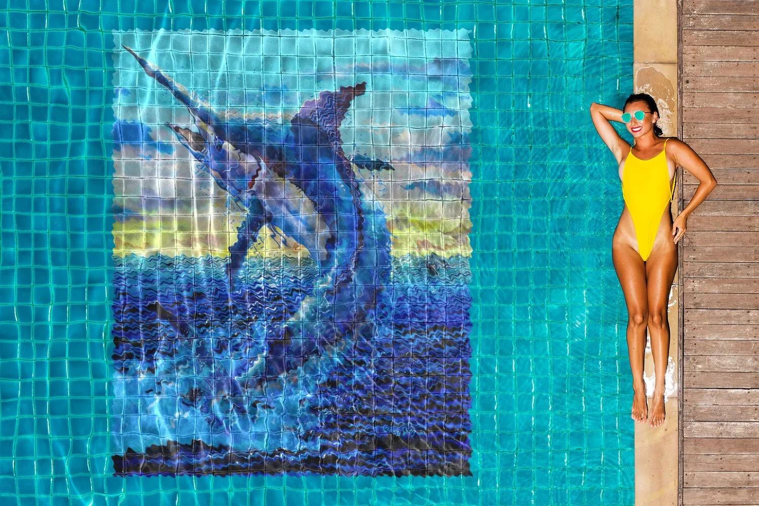Ceramic Tile Mural Backsplash Medallion Kitchen, Pool, Floors