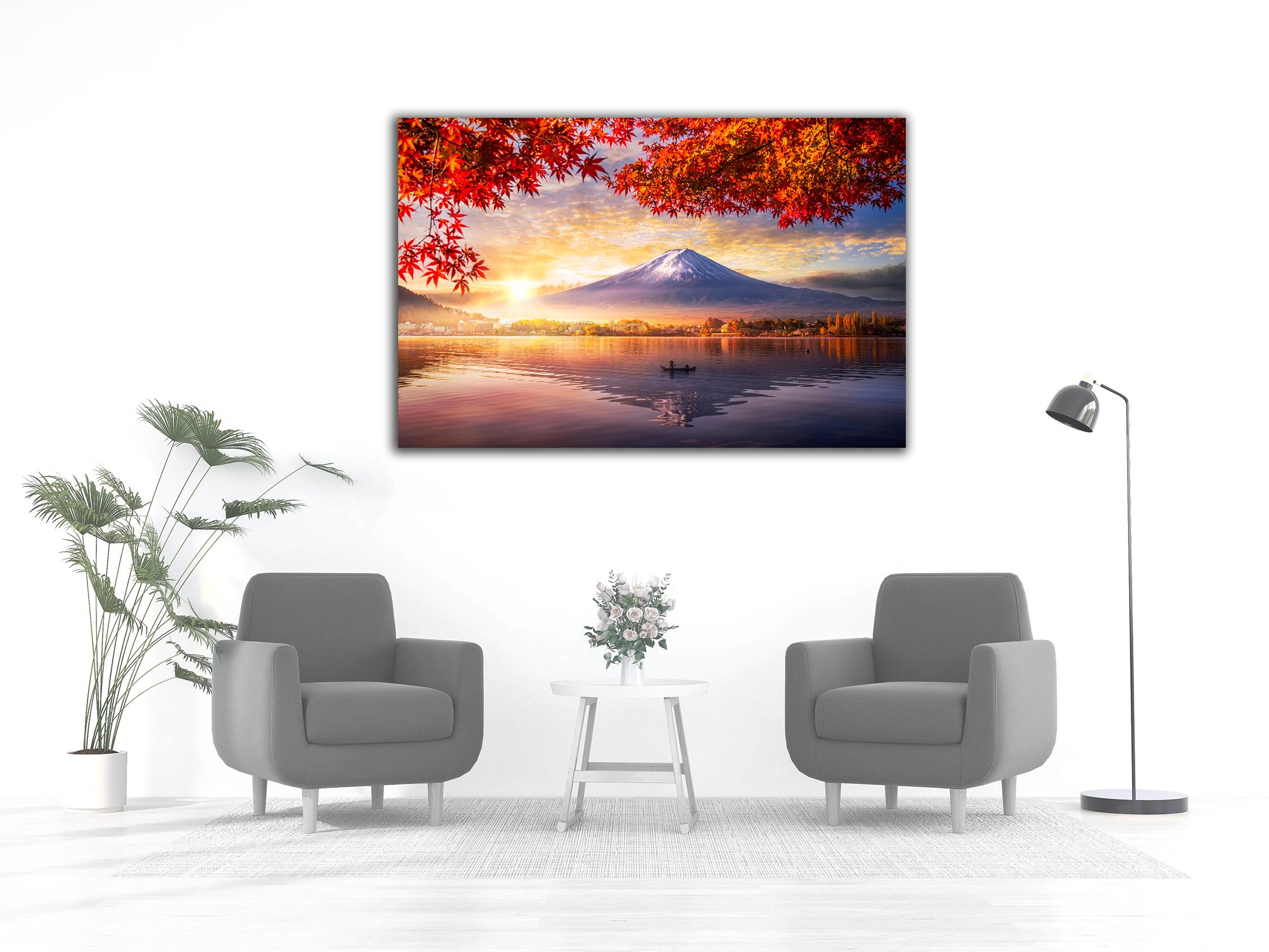 Aluminum HD Modern Metal Wall Decor Art Print. Mountain Fuji