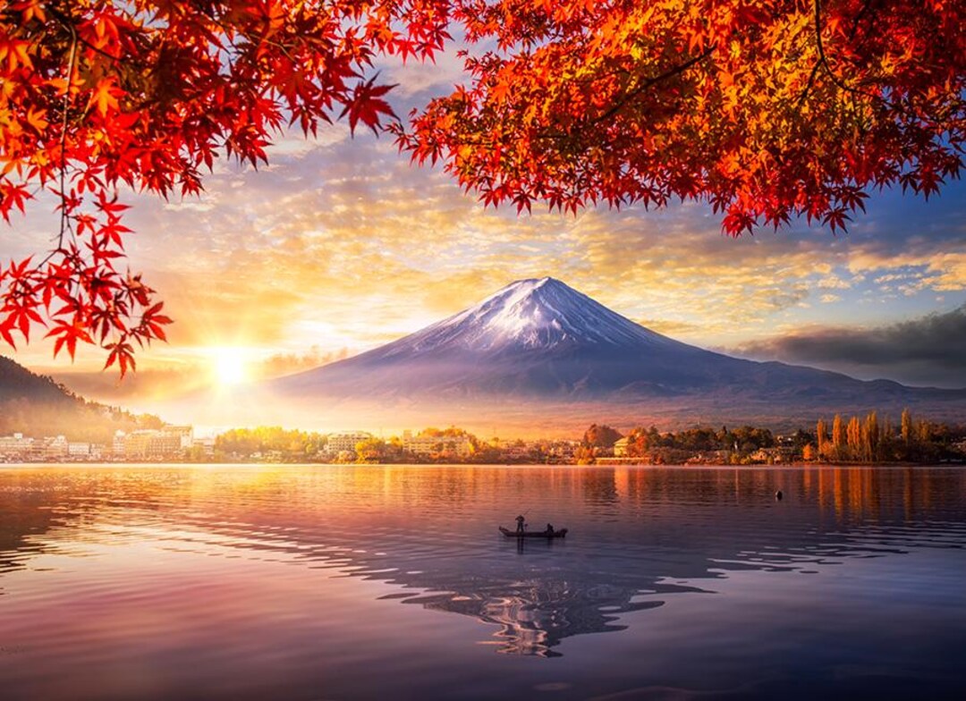 Aluminum HD Modern Metal Wall Decor Art Print. Mountain Fuji