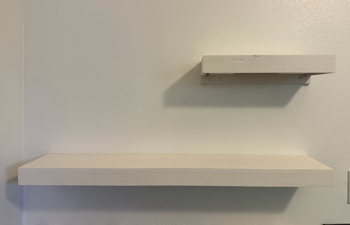 2 Thick Floating Shelving, Heavy Duty, Wood Shelves, Multiple Color Options Etsy