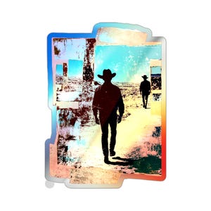 Holographic Stickers, Cowboy Gifts - Decal Stocking Stuffers
