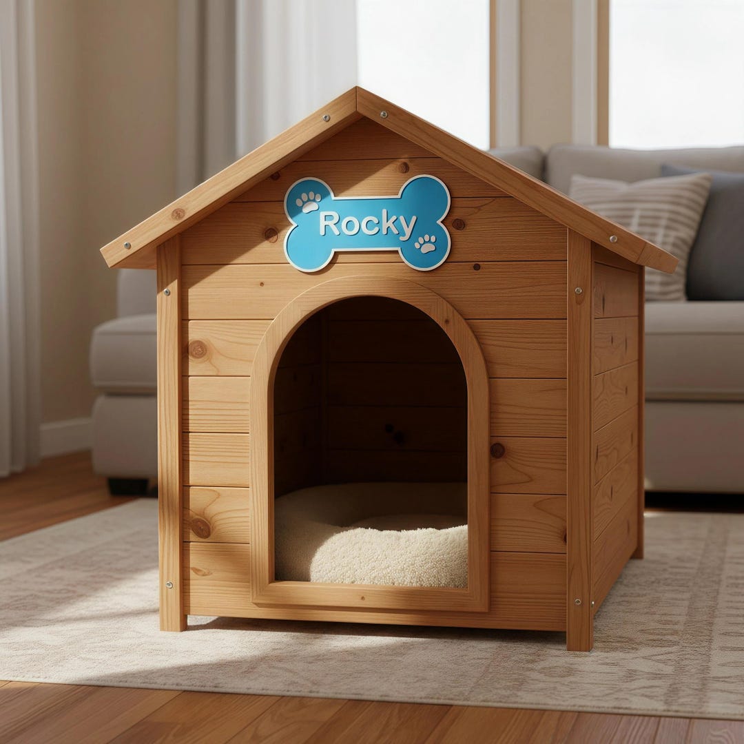 Gallery Detail: Personalized Dog Crate Sign Custom Pet Name Sign