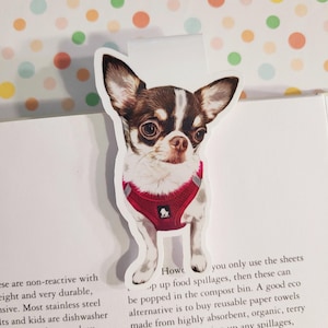 Custom Dog Photo Bookmark, Custom Pet Bookmark, Personalized Magnetic Bookmark, Custom Face Bookmark, Gift for Dog Lover,Gift for Book Lover