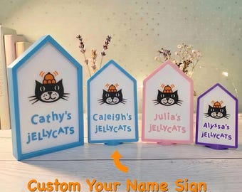Custom Jellycat Name Sign | 3D Printed Display Tag for Shelves | Personalized Name Tag | Kid's Room Decor