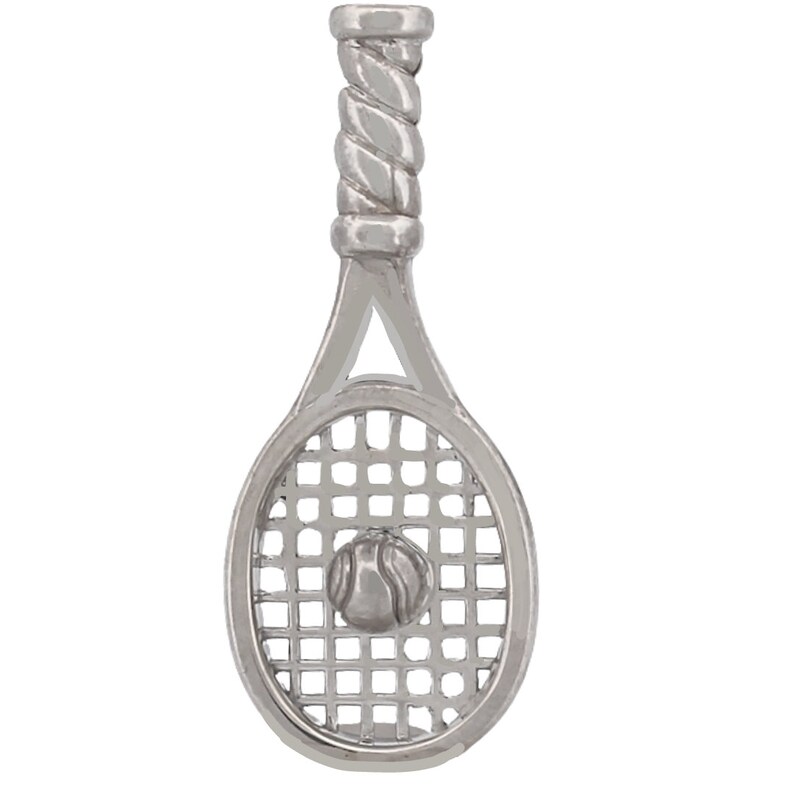 Tennis Racket Necklace, 925 Silver Necklace, Sport Lover Gift, Tennis Jewelry, Tennis Racquet