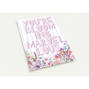 You're Blooming Marvelous – pak van 10 A5-postkaarten met bloemen en enveloppen