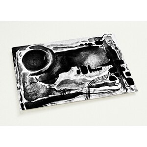 Szepty do księżyca – zestaw 10 pocztówek artystycznych (A5, bez kopert) | Sztuka monochromatyczna