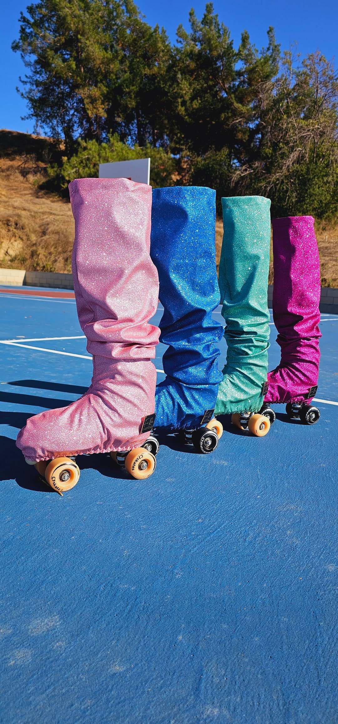 Sparkle & Shine Roller Skate Cover Pink Cover Blue Cover Etsy