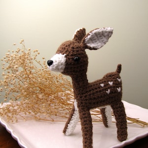Crochet Deer Plushie: Woodland Nursery Decor, Amigurumi Stuffed Animal