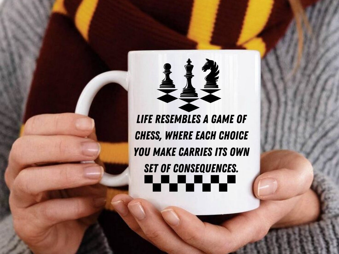 Chess Game of Life Consequences Inspirational Quote Mug Etsy