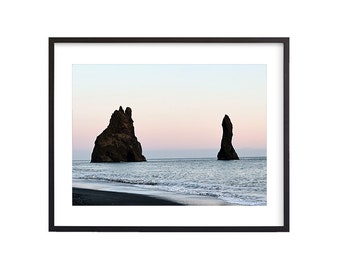 Reynisfjara Beach Rocks, Iceland, Digital Download, Wall Art, Photography