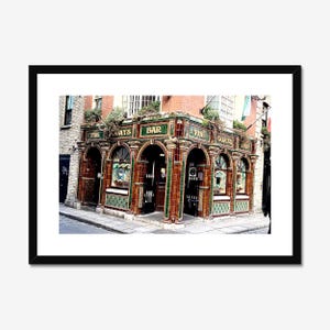 Quays Bar, Dublin, Ireland, Framed Art Giclee Print, Photography, Wall Art
