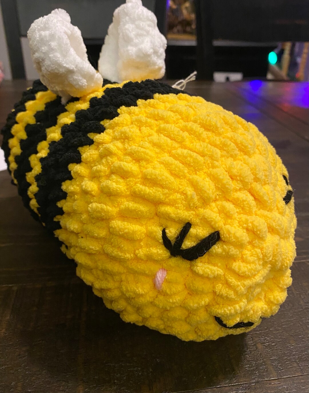 Handmade Crochet Plush Bumble Bee - Etsy