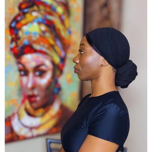 SecuredWraps (60” Black). 4-way Stretch, Breathable, Soft and Easy to Style!