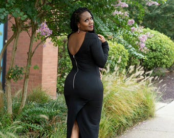 Extravagant back dress
