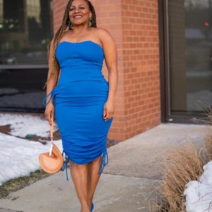 Blue Tube Dress - Etsy