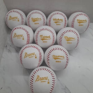 Balles de baseball gravées personnalisées