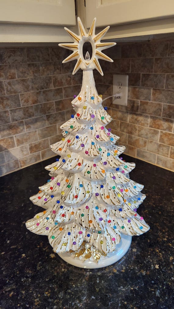 Nowell 342 Ceramic Tree With Mother of Pearl and 22k Gold - Etsy