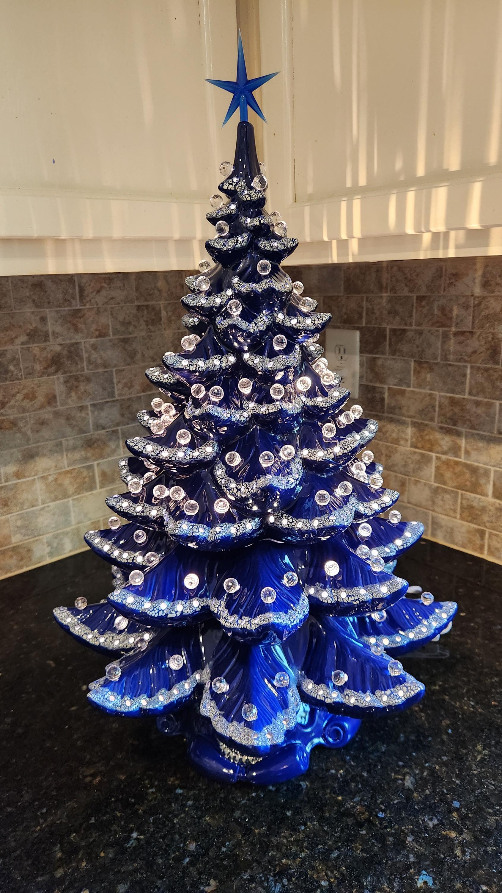 deaileリアルツリー青sizeM Large Atlantic A64 Ceramic Tree - Etsy