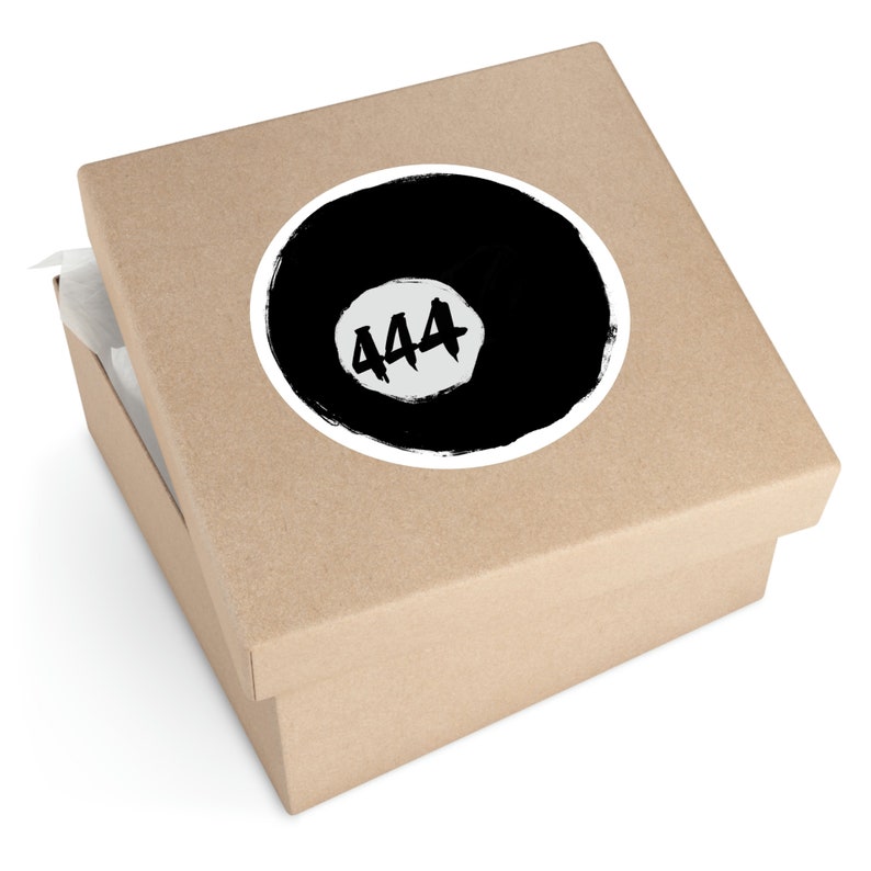 444 Angel Number 8 Ball Sticker - Etsy