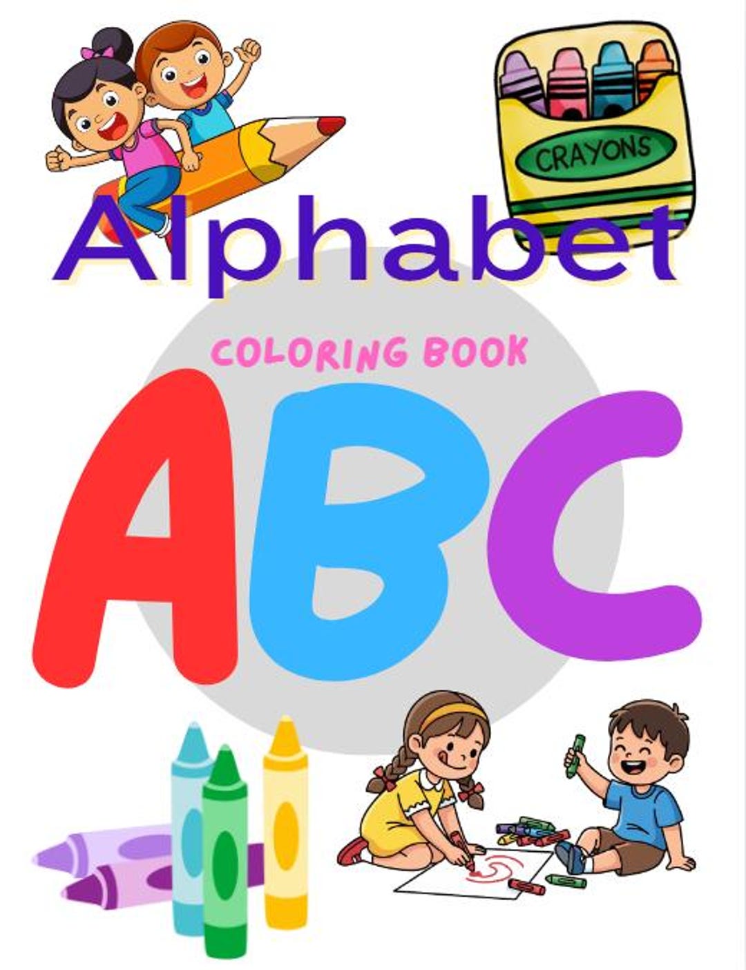 Alphabet Coloring Book - Etsy