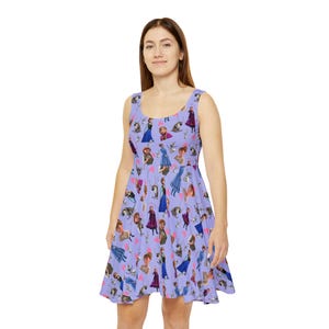 Ladies Dress, Disney, Skater Dress, Ladies Dress, Summer Dress, Cruise Dress, Princesses, Theme Park, Fun Dress, Princess, Sleeveless, Anna