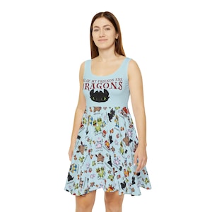 Epic, Skater Dress, Universal, Ladies Dress, Toothless Dress, Cruise Dress, Theme Park, Toothless, How To Train Your Dragon, Dragons, Hiccup