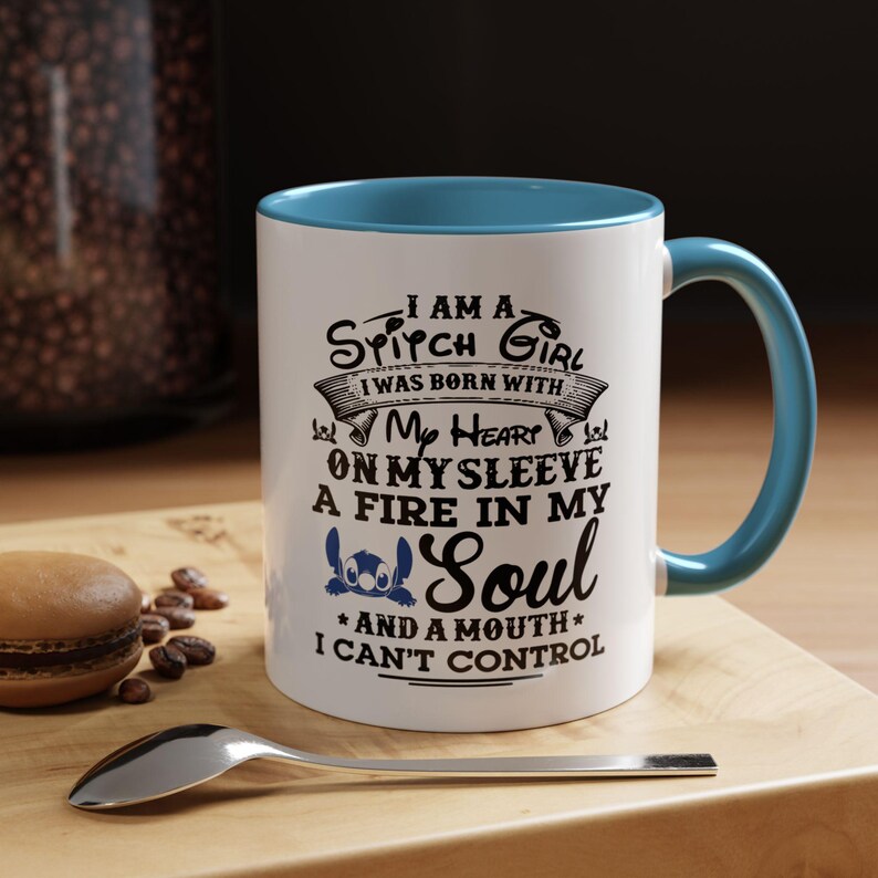 Stitch, Lilo, Disney Inspired, Fun Coffee Mug, Friend Gift, Can't Control, Co-Worker Gift, Gift for Her, Disney Fan, Disney Adult, Birthday image 3