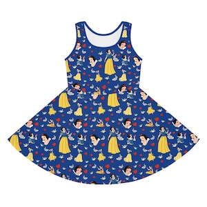 Snow White, Skater Dress, Girls Dress, Sun Dress,Girls Disney Dress, Cruise Dress, Theme Park, Fun Dress, Princess, Party dress,  Sleeveless