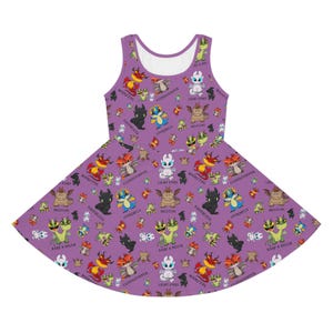 All Over Light Fury, Universal, Girls Dress, Toothless Dress, Cruise Dress, Theme Park, Toothless, How To Train Your Dragon, Dragons