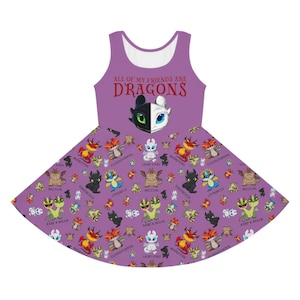 Toothless, Light Fury, Dress, Universal, Girls Dress, Toothless Dress, Cruise Dress, Theme Park, How To Train Your Dragon, Dragons, Hiccup