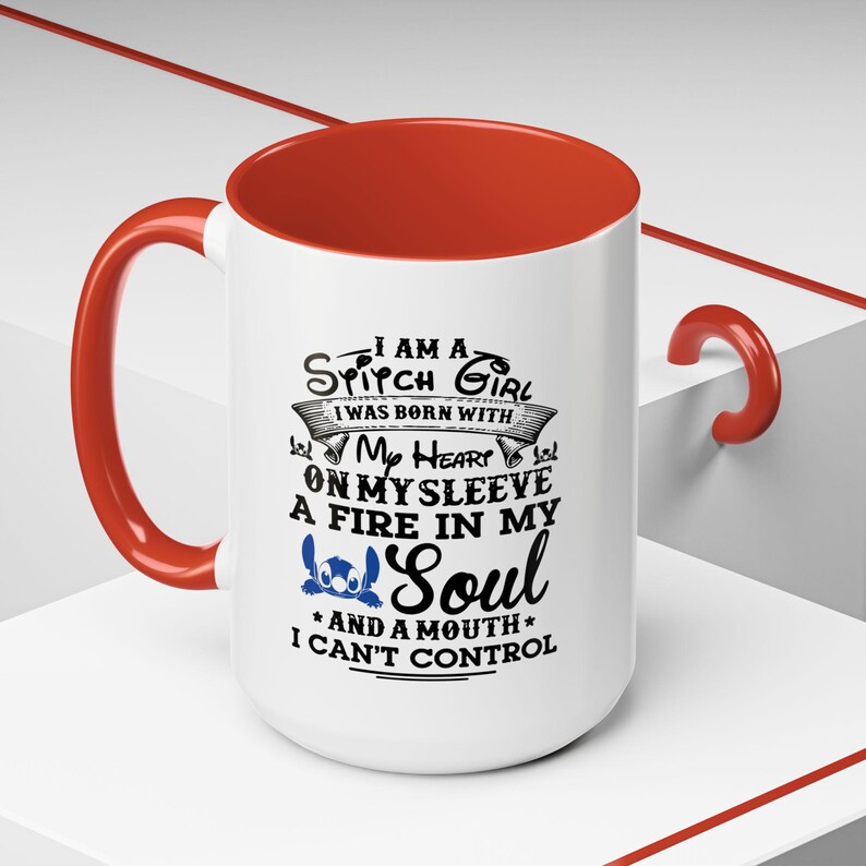 Stitch, Lilo, Disney Inspired, Fun Coffee Mug, Friend Gift, Can't Control, Co-Worker Gift, Gift for Her, Disney Fan, Disney Adult, Birthday image 7